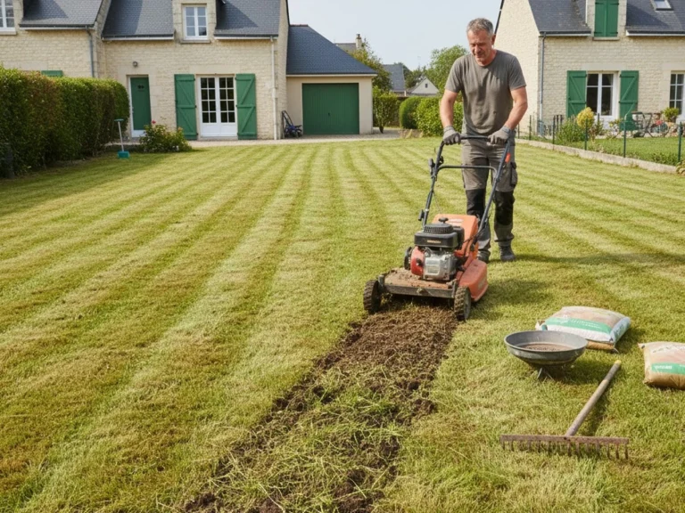 SCARIFICATION & REGARNISSAGE DE PELOUSE - Elagage Le Mans