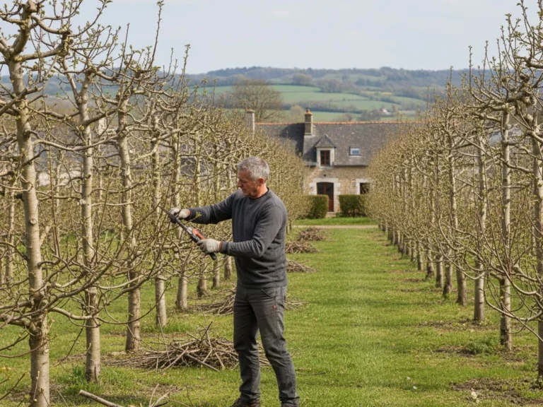 TAILLE D’ARBRES FRUITIERS en cours - Elagage Le Mans